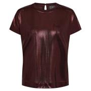 Metallic O-neck Tee