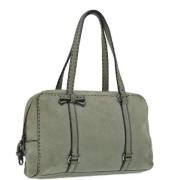 Pre-owned Suede handbags