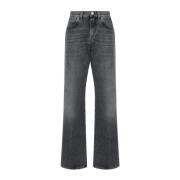 Vintage Mørk Grå Flare Jeans Wanda