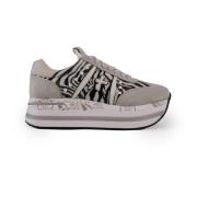 Zebra Print Skinn Sneakers