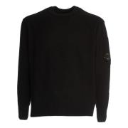 Sort Crew Neck Strikkeplagg Aw24