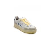 Hvite skinn sneakers Big Basket stil