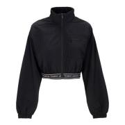 Svart Windbreaker med Crop Taping