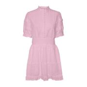 Roseate Spoonbill Vero Moda Vmnonnie Ss Short Dress No Vma Dresses