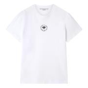 Mini Heart T-Shirt i Pure White