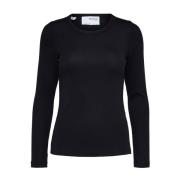 Selected Femme Slfdianna Ls O-Neck Top Genser