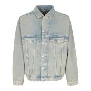 Oversized Trucker Denim Jakke Herre