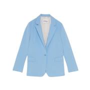 Blazer med en knapp og tone-i-tone slag