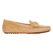 Beige Lauren By Ralph Lauren Beige Brun Barnsbury Flats Casual Sko