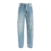 Høytlivs lysvasket denim jeans