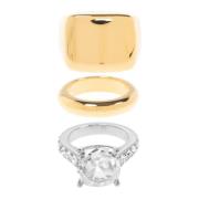 Sett med tre ringer Mini Day Ring Set