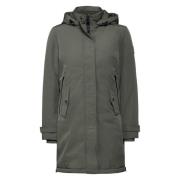 Sporty Parka med Avtagbar Hette