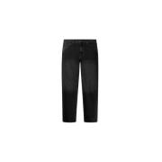 Monogram Straight-Cut Jeans - Noir