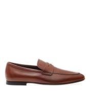 Brune Skinnloafers Stilige Herresko