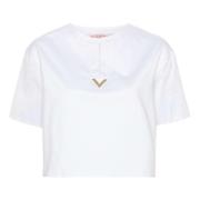 Gull VLogo Cropped T-skjorte