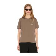 Casual Regular Tee med Logo Print