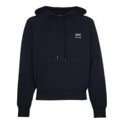 Svart Boxy Hoodie Sweaters