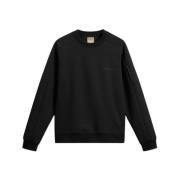 Sort Tech Crewneck Genser