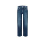 Mørk Straight Jeans Paris Stil