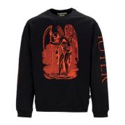 Svart Crewneck Sweatshirt Regular Fit