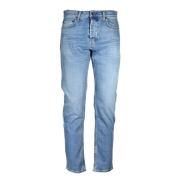 Denim Jeans med knappelukking