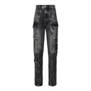 Cargo Lomme Slim Bomull Jeans