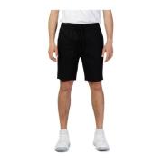 Sort Casual Bomull Lin Shorts