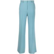 Aqua Blå Wide-Leg Tailored Bukser