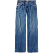 Blå Denim Wide Leg Jeans