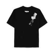 Svart Logo Crew Neck T-skjorte