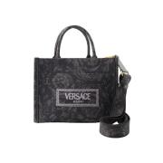 Svart bomull Versace Tote