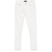 Skyhvit Bomullsblanding Jeans