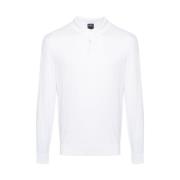 Bomull Strikket Polo Sweater