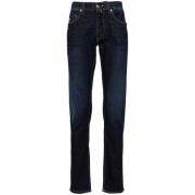 Indigo Blue Denim Jeans Slim Cut