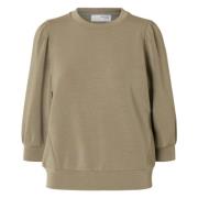 Grønn Vetiver Tenny Sweat Top Bluse