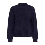 Lilla Strikket Pullover Genser