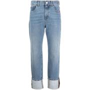 Lysblå Straight-Leg Jeans