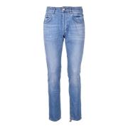 Klassiske denim jeans med stretchstoff