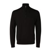 Merino Coolmax Strikk Halv Zip Genser