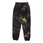 Mørk Camo Kjemisk Sweatpants Elastisk Midje