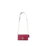 Rosa Skinn Crossbody Veske