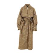 Gull Oversize Jacquard Trench Coat