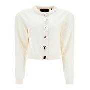 Ivory Bomullsgensere med Crew Neck