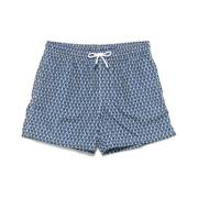 Navy Blue Beachwear Snøring Shorts