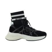 Stretch Sokk Sneakers med Brodert Logo