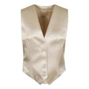 Hvit Vest Elegant Stil