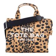 Leopard Canvas Small Tote Bag