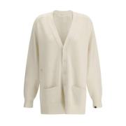 Cashmere V-hals Cardigan med Lommer