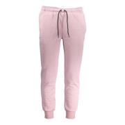 Sporty Lilla Herre Sweatpants med Elastisk Midje