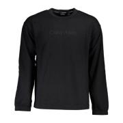 Svart Herre Sweatshirt Langermet Print